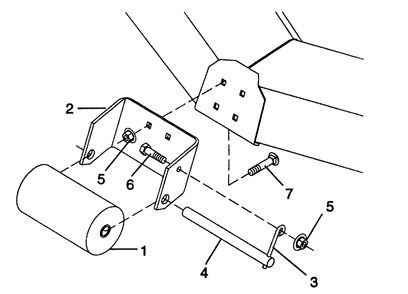 Front Roller (Optional Equipment) Diagram and Parts List for 453 590100-590456100 Cub Cadet Lawn Tractor